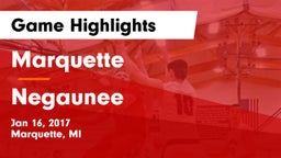 Marquette  vs Negaunee  Game Highlights - Jan 16, 2017