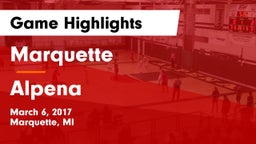 Marquette  vs Alpena  Game Highlights - March 6, 2017