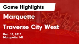 Marquette  vs Traverse City West  Game Highlights - Dec. 16, 2017