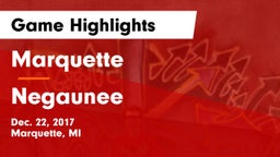 Marquette  vs Negaunee  Game Highlights - Dec. 22, 2017