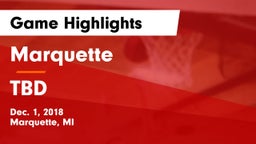 Marquette  vs TBD Game Highlights - Dec. 1, 2018