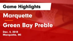 Marquette  vs Green Bay Preble Game Highlights - Dec. 4, 2018