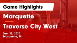 Marquette  vs Traverse City West  Game Highlights - Jan. 25, 2020