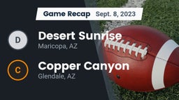 Recap: Desert Sunrise  vs. Copper Canyon  2023