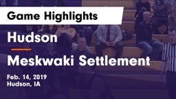 Hudson  vs Meskwaki Settlement  Game Highlights - Feb. 14, 2019