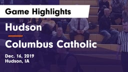 Hudson  vs Columbus Catholic  Game Highlights - Dec. 16, 2019