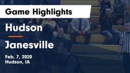 Hudson  vs Janesville  Game Highlights - Feb. 7, 2020