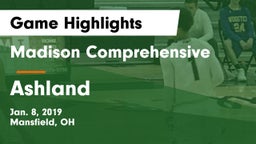 Madison Comprehensive  vs Ashland  Game Highlights - Jan. 8, 2019