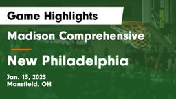 Madison Comprehensive  vs New Philadelphia  Game Highlights - Jan. 13, 2023