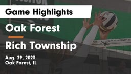 Oak Forest  vs Rich Township  Game Highlights - Aug. 29, 2023