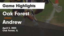 Oak Forest  vs Andrew  Game Highlights - April 5, 2023