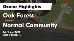 Oak Forest  vs Normal Community  Game Highlights - April 23, 2023