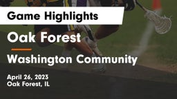 Oak Forest  vs Washington Community  Game Highlights - April 26, 2023