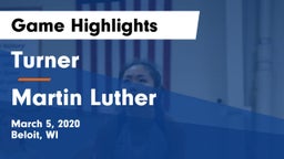 Turner  vs Martin Luther  Game Highlights - March 5, 2020
