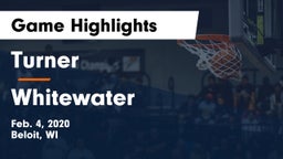 Turner  vs Whitewater  Game Highlights - Feb. 4, 2020