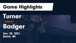 Turner  vs Badger  Game Highlights - Jan. 20, 2021