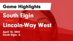 South Elgin  vs Lincoln-Way West  Game Highlights - April 10, 2024