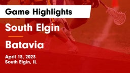 South Elgin  vs Batavia  Game Highlights - April 13, 2023