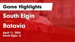 South Elgin  vs Batavia  Game Highlights - April 11, 2024
