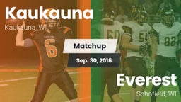 Matchup: Kaukauna  vs. Everest  2016