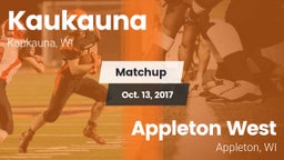 Matchup: Kaukauna  vs. Appleton West  2017