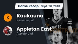 Recap: Kaukauna  vs. Appleton East  2018