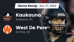 Recap: Kaukauna  vs. West De Pere  2023