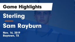Sterling  vs Sam Rayburn Game Highlights - Nov. 16, 2019