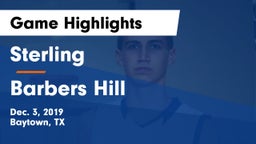 Sterling  vs Barbers Hill  Game Highlights - Dec. 3, 2019