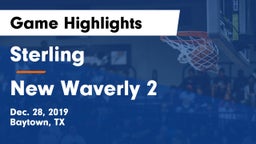 Sterling  vs New Waverly 2 Game Highlights - Dec. 28, 2019