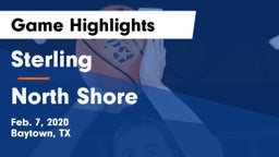 Sterling  vs North Shore  Game Highlights - Feb. 7, 2020