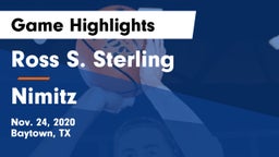 Ross S. Sterling  vs Nimitz Game Highlights - Nov. 24, 2020