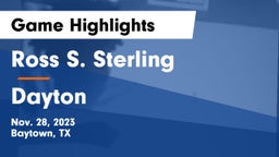Ross S. Sterling  vs Dayton  Game Highlights - Nov. 28, 2023