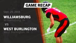 Recap: Williamsburg  vs. West Burlington  2015