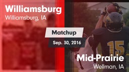 Matchup: Williamsburg High vs. Mid-Prairie  2016