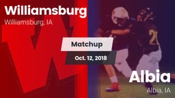 Matchup: Williamsburg High vs. Albia  2018