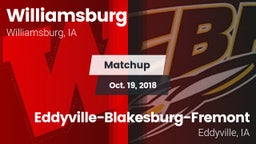 Matchup: Williamsburg High vs. Eddyville-Blakesburg-Fremont 2018