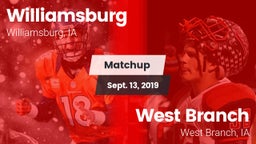 Matchup: Williamsburg High vs. West Branch  2019