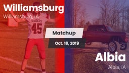 Matchup: Williamsburg High vs. Albia  2019