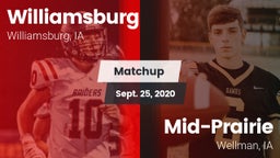 Matchup: Williamsburg High vs. Mid-Prairie  2020
