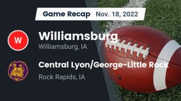 Recap: Williamsburg  vs. Central Lyon/George-Little Rock  2022