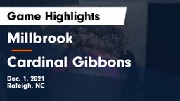 Millbrook  vs Cardinal Gibbons  Game Highlights - Dec. 1, 2021