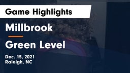 Millbrook  vs Green Level  Game Highlights - Dec. 15, 2021