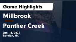 Millbrook  vs Panther Creek  Game Highlights - Jan. 16, 2023