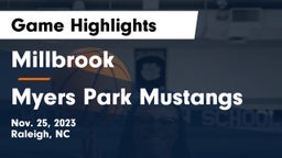 Millbrook  vs Myers Park Mustangs Game Highlights - Nov. 25, 2023