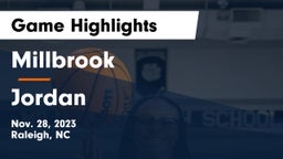 Millbrook  vs Jordan  Game Highlights - Nov. 28, 2023