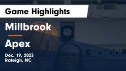 Millbrook  vs Apex  Game Highlights - Dec. 19, 2023