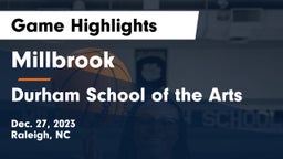 Millbrook  vs Durham School of the Arts Game Highlights - Dec. 27, 2023