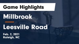 Millbrook  vs Leesville Road  Game Highlights - Feb. 2, 2021
