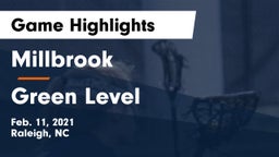 Millbrook  vs Green Level  Game Highlights - Feb. 11, 2021